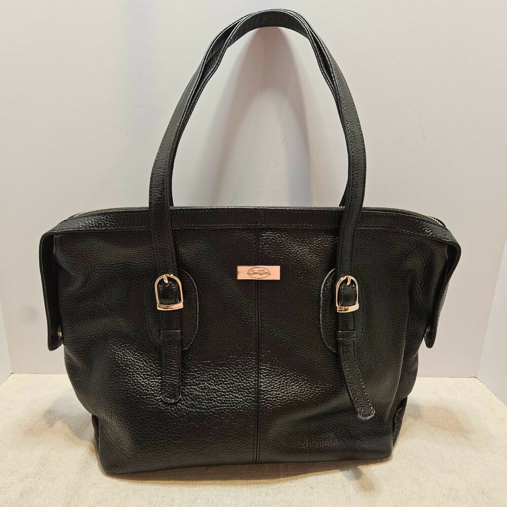 Onna Ehrlich Faye Black Pebbled Leather Tote – New w/ Dust Bag